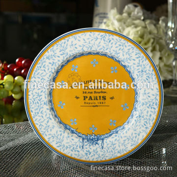 7.5 Inches Elegant Fine New Bone China Colorful Leaf Plate China of New Classic
